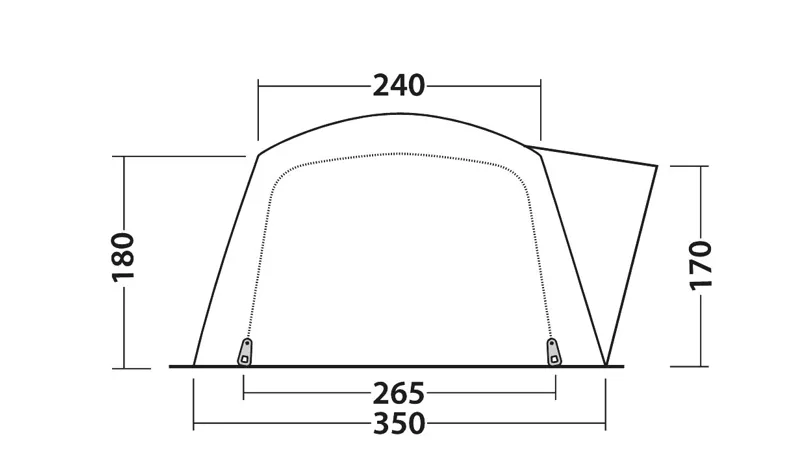 Outwell Nevada 5P Tent - 2022 Model-5